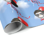 Man Birthday-ballonnen in Sky Cadeaupapier (Rol Hoek)