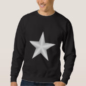 Man Black and White Star Sweatshirt (Voorkant)