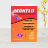 Man Blauw - Koud, Word snel goed in de kleuren van Kaart (Gele Bloem)