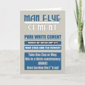 Man Blauw - Koud, wordt snel goed in blauw en ceme Kaart (Voorkant)