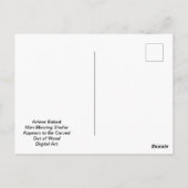 Man blazen Shofar lijkt te worden uitgesneden uit Briefkaart (Achterkant)