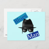 Man Blues Briefkaart (Voorkant / Achterkant)