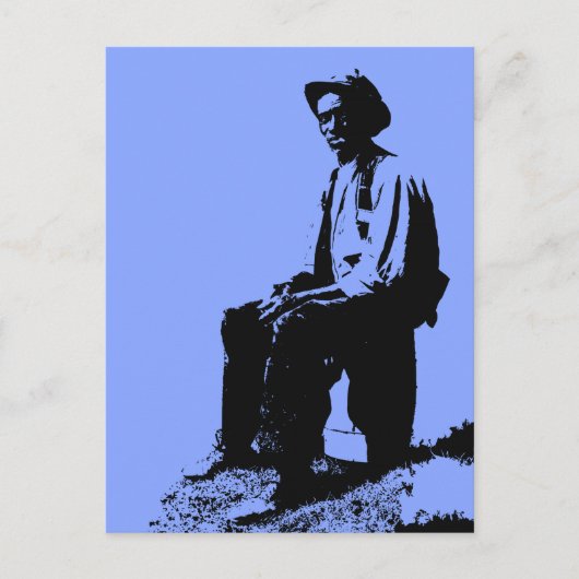 Man Blues Briefkaart (Voorkant)