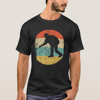 Man Bocce Silhouette Retro Bocce Ball T-shirt