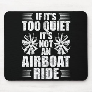 Man boot ruiter airboot varen airboot kapitein boo muismat