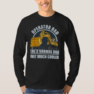 Man Bouwvakker Zwaar Materieel Graafmachine T-shirt
