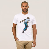 Man Bowling Mannen T-shirt (Voorkant volledig)