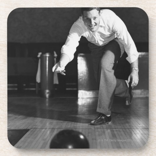 Man Bowling Onderzetter (Voorkant)
