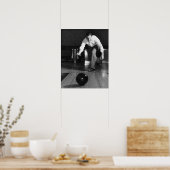 Man Bowling Poster (Keuken)