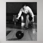 Man Bowling Poster (Voorkant)