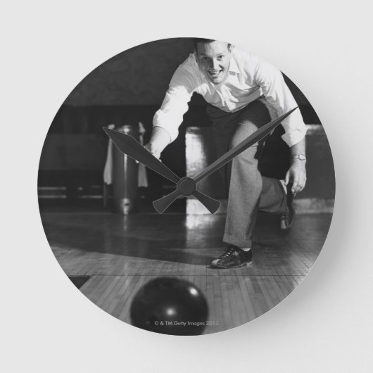 Man Bowling Ronde Klok (Voorkant)