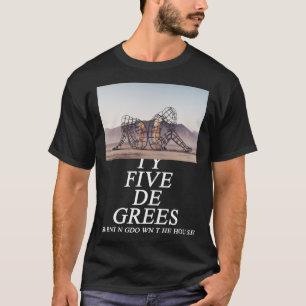 Man branden, binnenste onderliggende fotografie Kl T-shirt