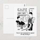 Man brengt de hele dag een doorbraak uit briefkaart (Voorkant / Achterkant)