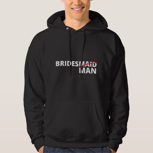 Man Bridesman Huwelijk Hoodie (Voorkant)