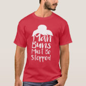 Man broodjes moeten stoppen t-shirt (Voorkant)