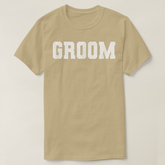 Man Bruidegom, Bachelorfeest Huwelijk Mannen Grapp T-shirt (Design voorkant)