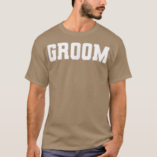 Man Bruidegom, Bachelorfeest Huwelijk Mannen Grapp T-shirt