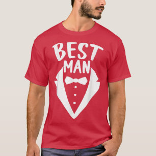 Man Bruidegom Huwelijk Beste Man Bruidsjonkers Huw T-shirt