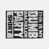 Man Bruidegom Huwelijk Dit Is Mijn Dwaas Jonggezel Fleece Deken (Voorkant (Horizontaal))