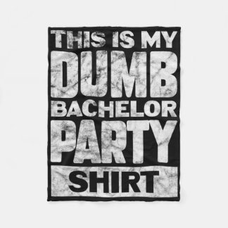 Man Bruidegom Huwelijk Dit Is Mijn Dwaas Jonggezel Fleece Deken