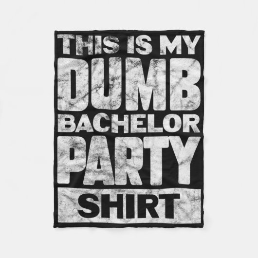 Man Bruidegom Huwelijk Dit Is Mijn Dwaas Jonggezel Fleece Deken (Voorkant)