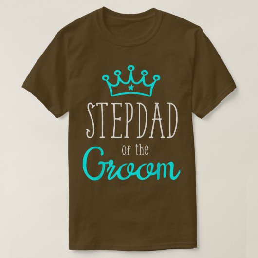 Man Bruidegom s Stiefvader van de Bruidegom Trouw  T-shirt (Design voorkant)