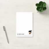 Man Bun Heren Kapsel Ontwerp Aangepaste Kapper Post-it® Notes (Kantoor)