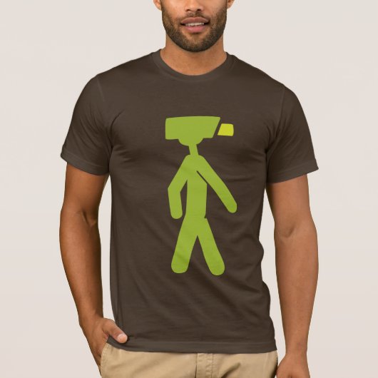 Man camera t-shirt (Voorkant)