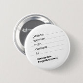 man camera tv ronde button 5,7 cm (Voorkant /achterkant)