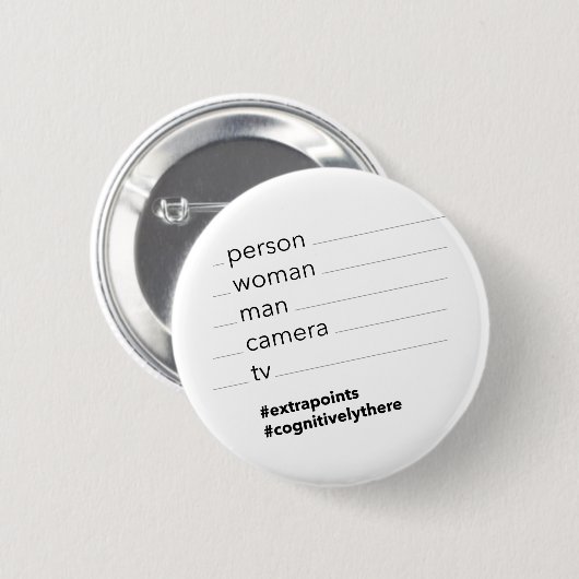 man camera tv ronde button 5,7 cm (Voorkant /achterkant)