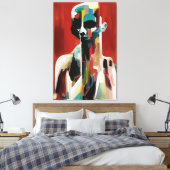 Man Canvas Afdruk (Insitu (Slaapkamer))