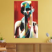 Man Canvas Afdruk (Insitu (Woonkamer))