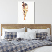 Man Canvas Afdruk (Insitu (Slaapkamer))