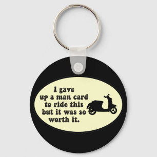Man Card Scooter Sleutelhanger