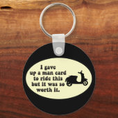 Man Card Scooter Sleutelhanger (Voorkant)