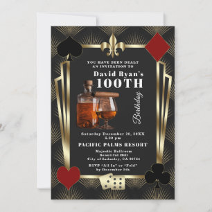 Man Casino Cognac En Sigaren 100ste Verjaardagsfee Kaart