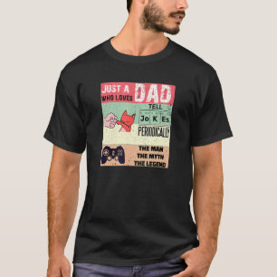 Man Cat Vader Gamer Vader Gitaar Vader Vertel Grap T-shirt