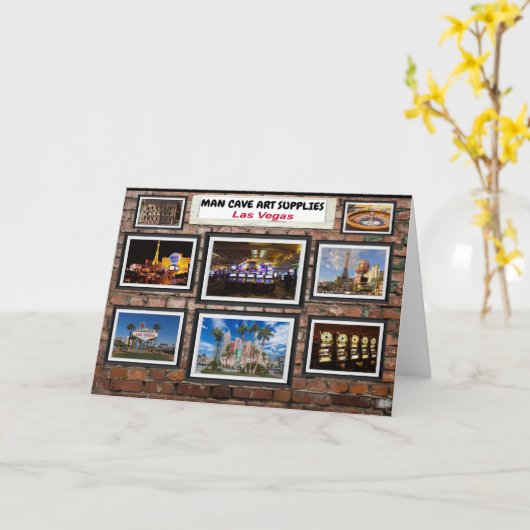Man Cave Art Las Vegas. Kaart (Gele Bloem)