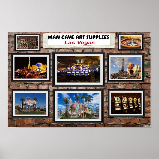 Man Cave Art Las Vegas. Poster (Voorkant)