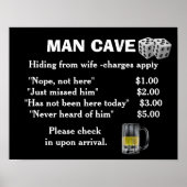 Man Cave art - poster afdrukken (Voorkant)