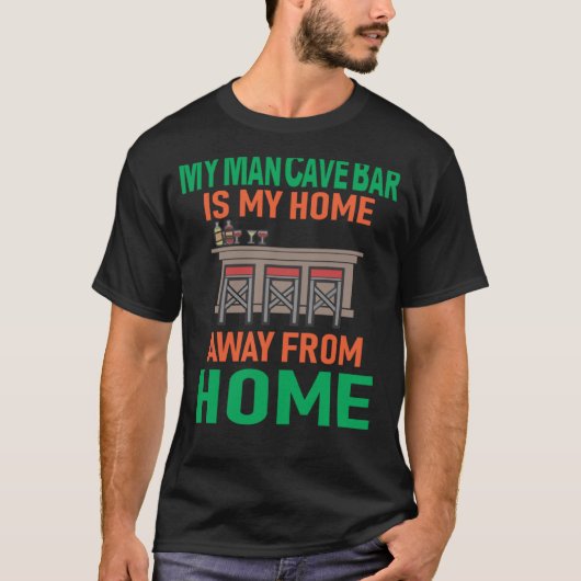 Man Cave Bar T-shirt (Voorkant)