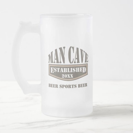 Man Cave Beer Mok (Links)