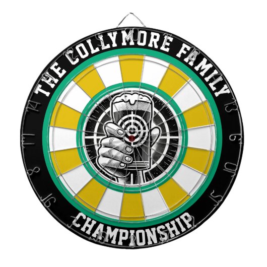 Man Cave Beer Target Design Dartbord (Voorkant)