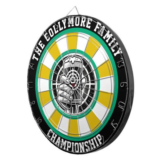 Man Cave Beer Target Design Dartbord (Voorkant Rechts)