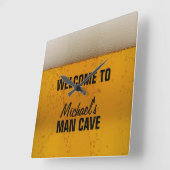 Man Cave - Beer Vierkante Klok (Hoek)