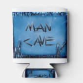 Man Cave Blauwe Kristallen Blikjeskoeler (Achterkant)
