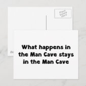 Man Cave Briefkaart (Voorkant / Achterkant)