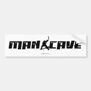 MAN CAVE BUMPERSTICKER