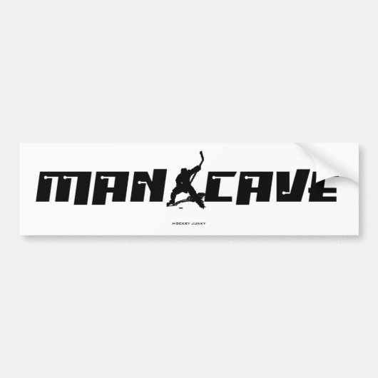 MAN CAVE BUMPERSTICKER (Voorkant)