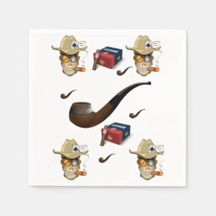 Man Cave Cigar Lighter Napkin Servet